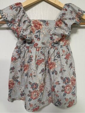Modern Moments Floral Baby Dress Set 18M Bloomer Cottagecore